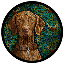 Creative art: Doggieology Art - Vizsla with pattern