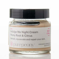 Pure Peony Indulge Me Night Cream 50mls Glass Pot