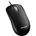 Microsoft mouse - optical - cable - black - usb, Ps/2 - scroll wheel