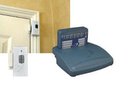 Hearing aid dispensing: Care Call Door Alarm System with Pager or Flashing/Sound Receiver