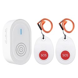Hearing aid dispensing: Wireless Rechargeable Caregiver Pager x 2 Call button Pendants