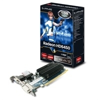 Sapphire Radeon HD6450 1GB DDR3 PCI-E HDMI / DVI-D / VGA Video Card