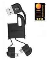 Computer peripherals: Scosche flipSYNC II Keychain Charge and Sync Cable for Micro & Mini USB Devices