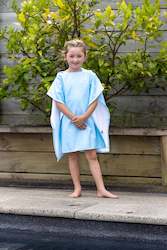Clothing: Whakatiputipu Hooded Towel - Sky Blue