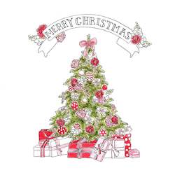 Stationery wholesaling: RR28 Christmas tree (6 pack)