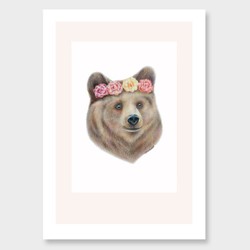 Products: Bear art print by olivia bezett