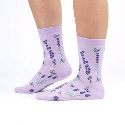 Bees & Lavender - Women's Crew Socks - Sock It To Me