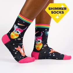 Wholesale trade: Space Cats- Women's Crew Socks - Sock It To Me