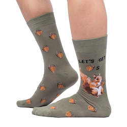 Wholesale trade: Let's Get Nuts - Men's Crew Socks - Sock It To Me