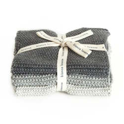 Toiletry: Grey Face Cloths (set of 3)- Bianca Lorenne