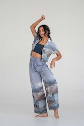 Clothing: Elongate Elastic Pants - Mountain Print