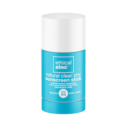Ethical Zinc SPF50 Natural Clear Zinc Sunscreen Stick