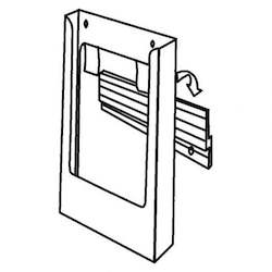 Dle Brochure Holders: Wall Mountable Expanda DLE Portrait Brochure Holder (with clip)