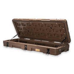 Camping equipment: *EX-DISPLAY* Rooftop Crate 80L - Brown - By Bush Storage