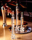 Star Taper 10"  (Pair) - Handcrafted Glass Candle (Candle holder/stand not included)