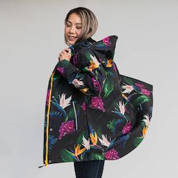Scribbler Paradiso fleece bonded raincoat
