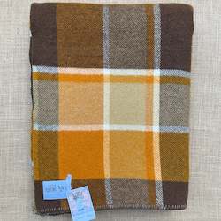 Linen - household: Cosy Browns 'Pick of the day!' SINGLE New Zealand Wool Blanket