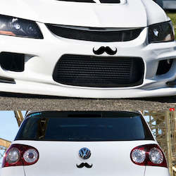 Toy: Moustache Car Decal Sticker - the carstache