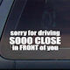 hilarious sarcastic car sticker