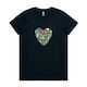 Cotton T-Shirt_Paua Heart