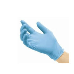 9" nitrile gloves, powder free, finger textured