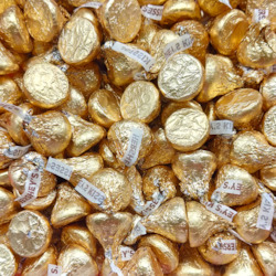 Confectionery: Hershey Kisses Gold