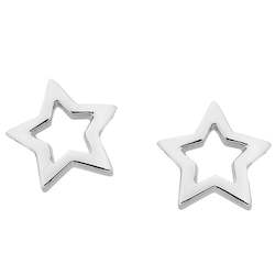Jewellery: Karen Walker Mini Star Studs Silver