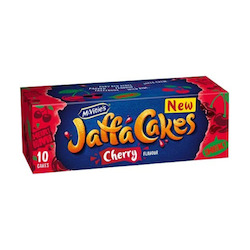 Biscuits And Crackers: McVities Jaffa Cakes Cherry Flavour 10 Pack