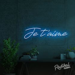 For The Lovers: "Je t'aime" I love you Neon Sign