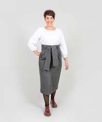 Clothing manufacturing - womens and girls: The "All Wrapped Up Skirt" - Grey