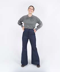 Clothing manufacturing - womens and girls: The Flare Jeans - Indigo