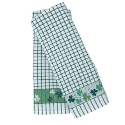 Scottish Gifts: Poli-Dry Shamrock Tea towel