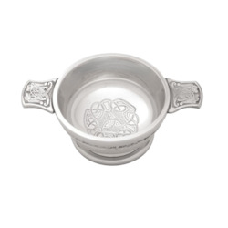 Scottish Gifts: 3" Celtic Pewter Quaich