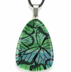 Turquoise Monarch Butterfly Pendant