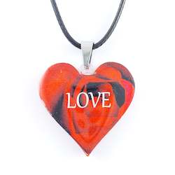 Jewellery: Red Heart Pendant