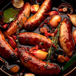 Traditional Genuine NZ Angus Beef & Garlic Sausages 500gm