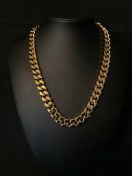 Jewellery: Cuban chain - gold