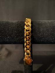 Jewellery: Cuban bracelet - gold