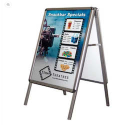 Product display assembly: A frame Sign Holder A1