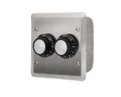 Controllers: Infratech Dual Regulator w Stainless Steel Wall Plate