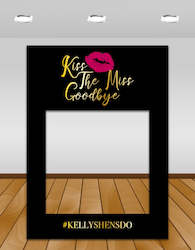 Internet only: Kiss The Miss Goodbye InstaFrame - Black and Gold
