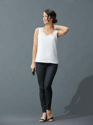 Clothing: White Editor's Tank FINAL SALE