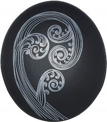 Wholesale trade: white ponga detail on black