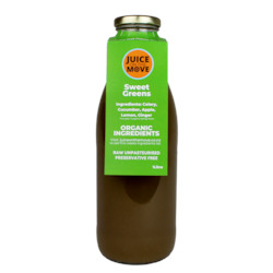 Fruit juice or fruit juice drink manufacturing - less than single strength: Sweet Greens (1Litre)