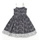 Black and White Baby Doll Dress : Sample Size age 8 - 10 KAF KIDS