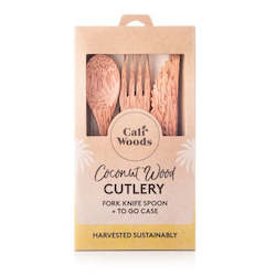 Non-store-based: CaliWoods Coconut Wood Cutlery
