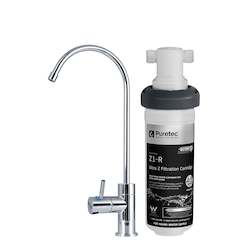 Frontpage: Puretec High Loop Designer Faucet with Quick-Twist Filter - 0.1 Micron