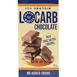 Health food: Aussie Bodies Lo Carb Milk Chocolate Salted Caramel