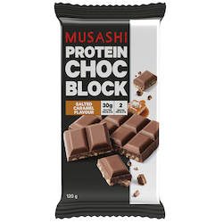 Musashi Protein Chocolate Block - 120g Salted Caramel