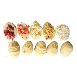 Health food: Easter Eggs - White Chocolate 5 flavour pack